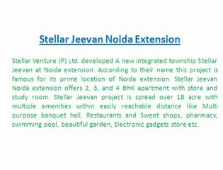 Stellar Jeevan _9899606065_ Stellar Noida Extension Price _ Stellar Jeevan Apartments Price