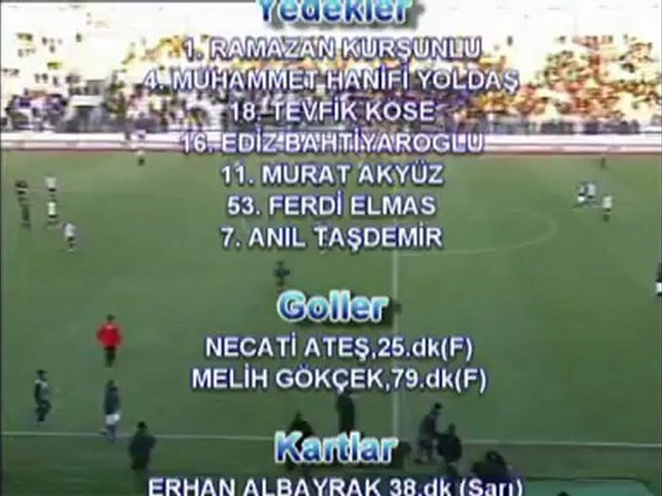 ANKARASPOR-SİVASSPOR 2007-2008 SEZONU 14.HAFTA