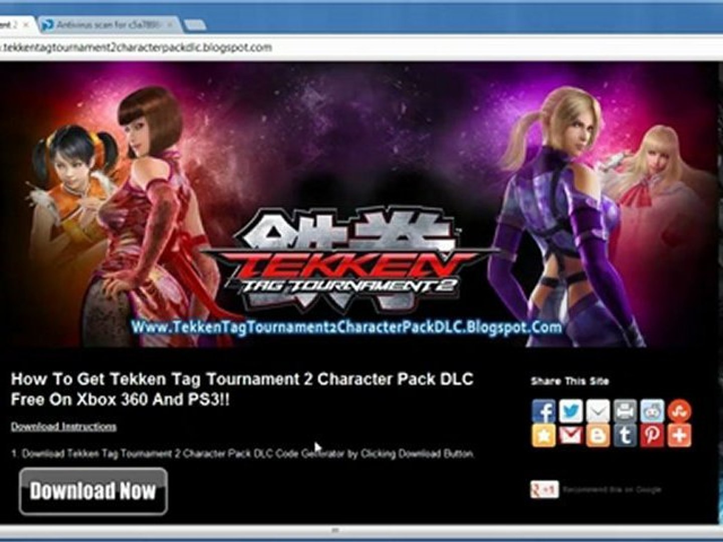 Tekken Tag Tournament 2 Character Pack DLC Codes - Free!! - video  Dailymotion