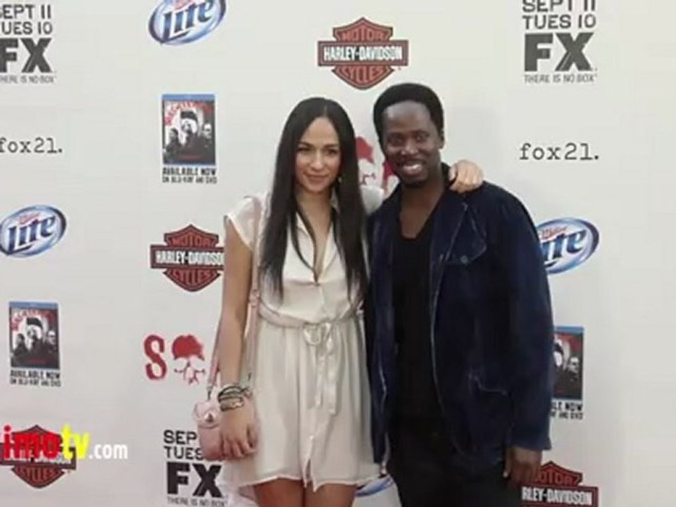 Harold Perrineau SONS OF ANARCHY Season Five Premiere ARRIVALS