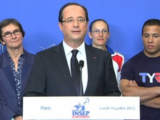 Discours du Président Hollande à l'INSEP