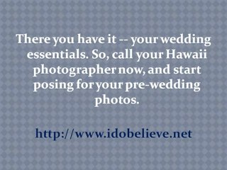 Planning a Great Hawaiian Wedding