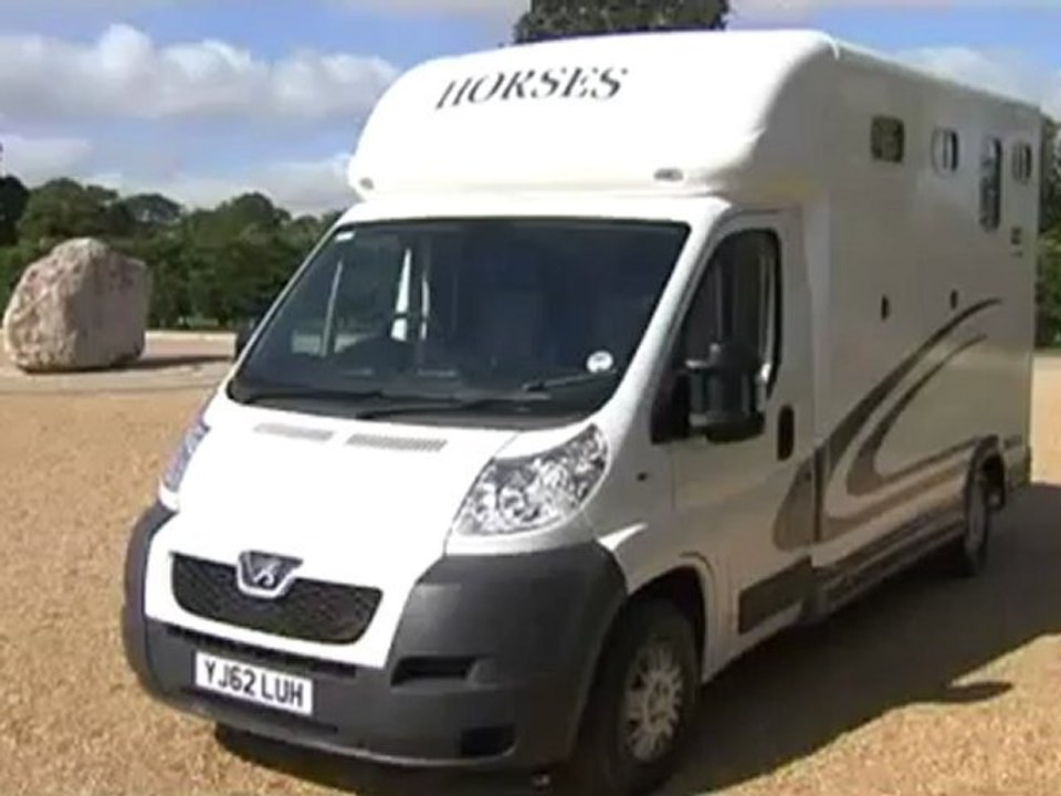 Nick Skelton with his Peugeot Boxer Equi-Trek