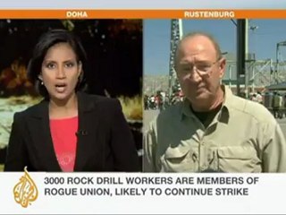 South Africa miners stage march