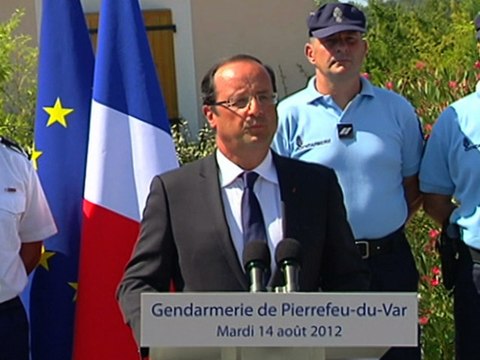 Allocution du Président à la gendarmerie de Pierrefeu-du-Var