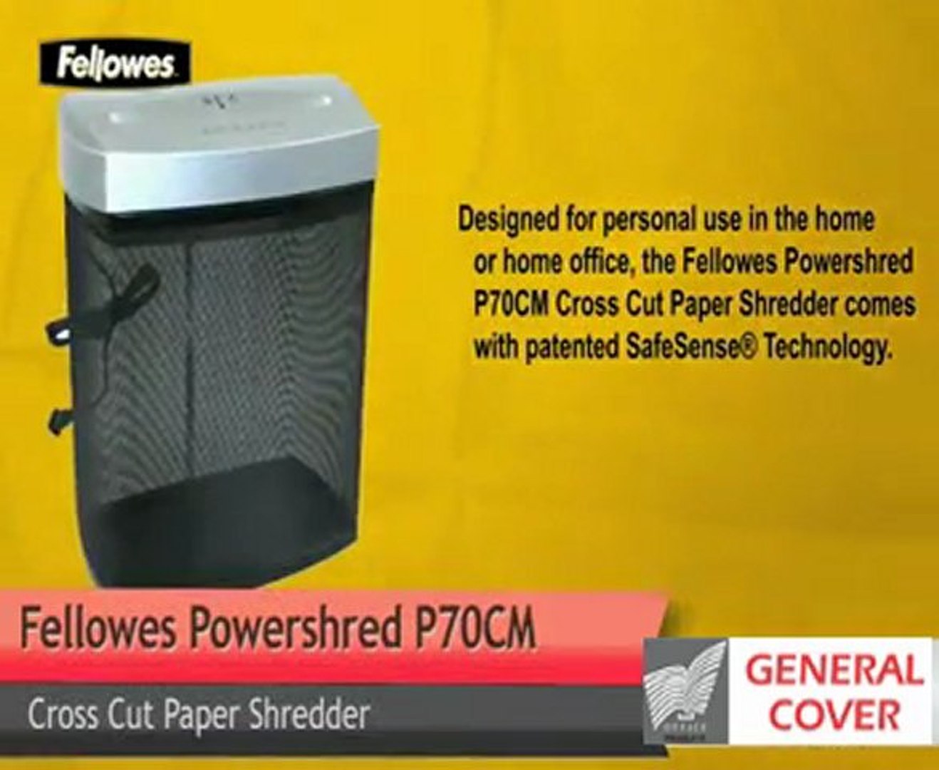 Destructeur de Document Fellowes Powershred P70CM - Vidéo Dailymotion