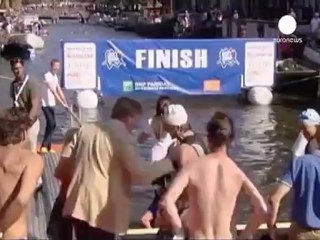 Dutch Princess Maxima takes part in charity swim