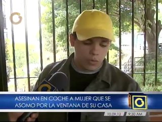 Asesinan en Coche a mujer que se asomó por la ventana de su casa