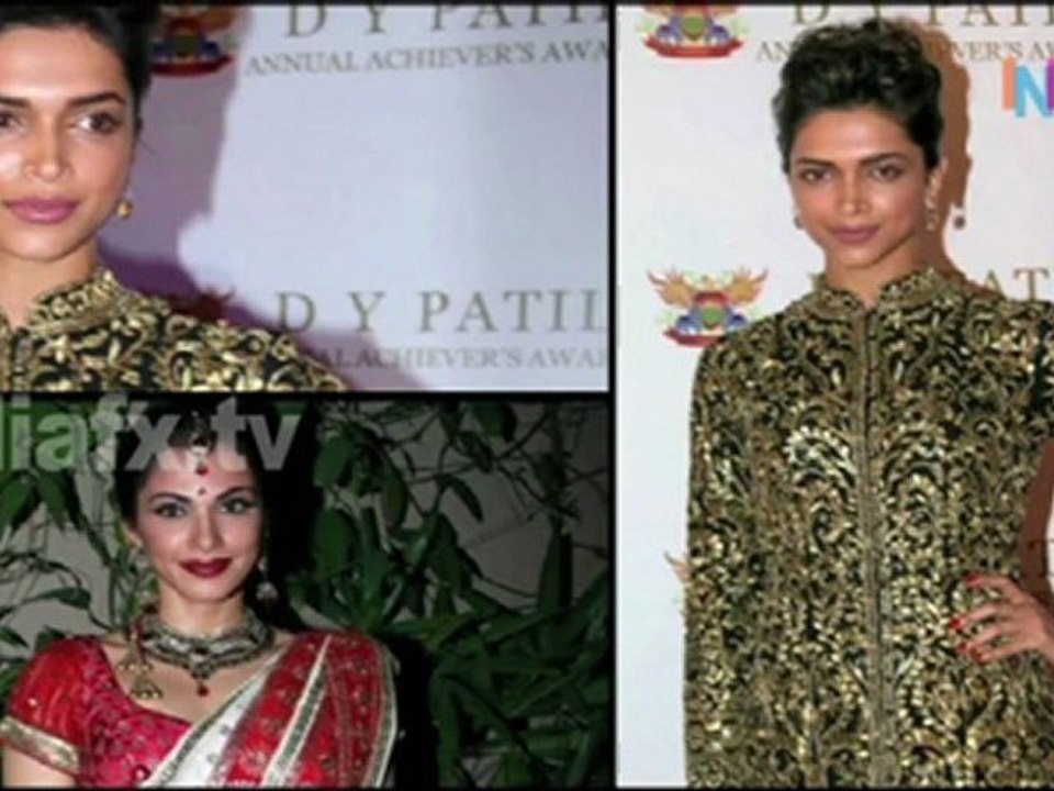 Salman and Deepika at D Y Patil 2011 Awards