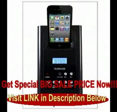 Craig Electronics CHT917 iCraig 2.1 Channel Tower Speaker System with Digital FM Radio FOR SALE