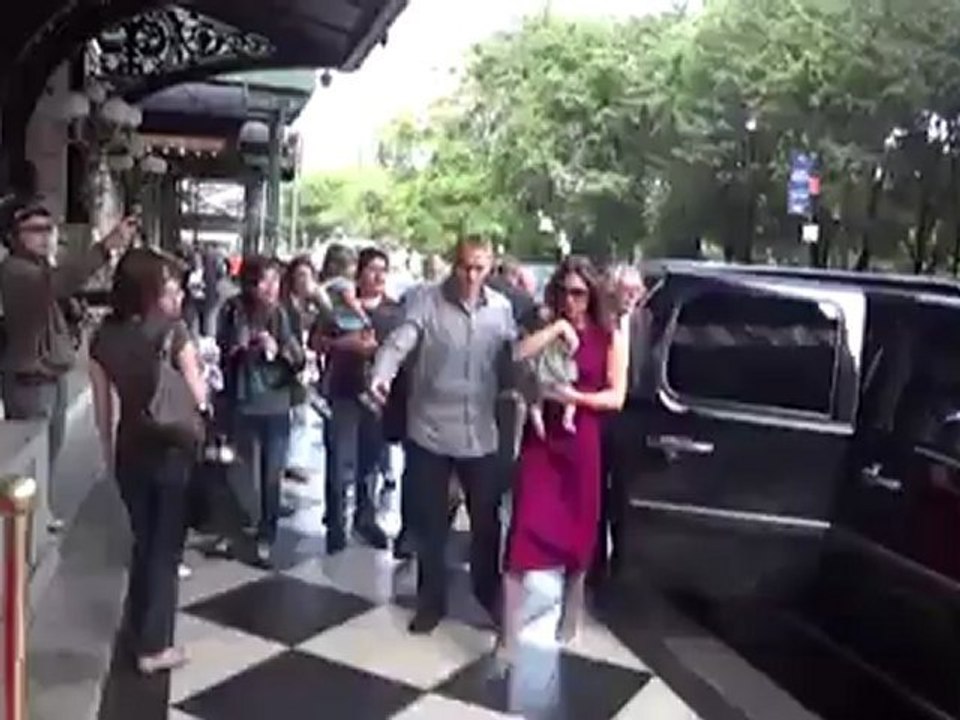 Beckhams Arrive at New York Fashion Week