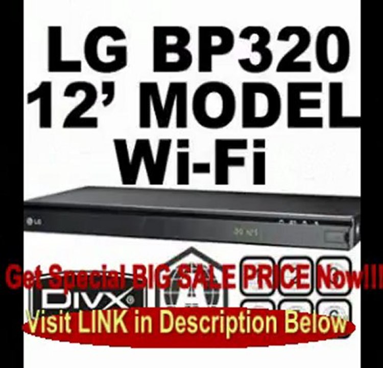 LG BP320 Wi-Fi Plays any region Standard DVD 0, 1, 2, 3, 4, 5, 6, 7, 8 PAL/NTSC and Region A Blu-ray discs. Does not play... FOR SALE
