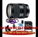 BEST PRICE Sony SEL18200LE 18-200mm F3.5-6.3 E-Mount Lens Essentials Bundle with 32GB SD Card, Deluxe Filter Kit, Lens Hood, Cap Keep...