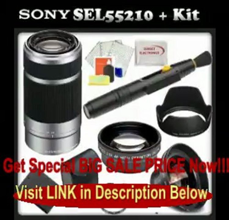SEL55210, Sony - (e)mount - 55-210mm F4.5-6.3 Lens with Kit: 0.45x Wide Angle Lens, 2x Telephoto Lens, 3 Piece Filter Kit,... REVIEW