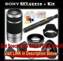 BEST BUY SEL55210, Sony - (e)mount - 55-210mm F4.5-6.3 Lens with Kit: 0.45x Wide Angle Lens, 2x Telephoto Lens, 3 Piece Filter Kit,...