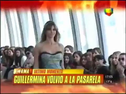 GUILLERMINA VALDÉS REGRESÓ A LAS PASARELAS Y HABLÓ CON INTRUSOS