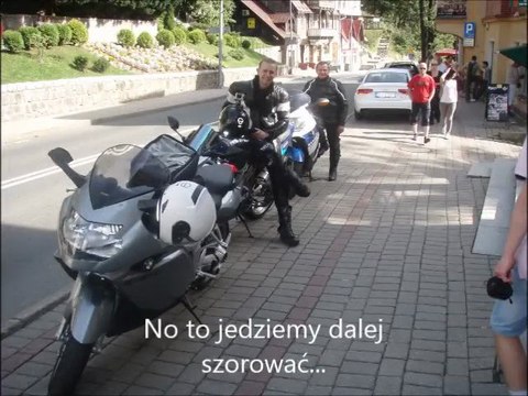 Szklarska Poręba - Jakuszyce - K1200S, GSX 600R - knee down, cornering.