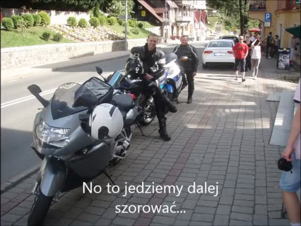 Szklarska Poręba - Jakuszyce - K1200S, GSX 600R - knee down, cornering.