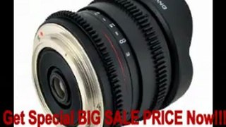 Samyang 8mm T/3.8 Diagonal Fisheye Cine Manual Focus Lens for DSLR Video on Canon EOS Digital SLR Cameras FOR SALE