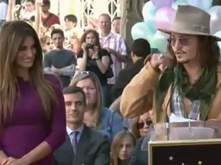 Penelope Cruz - Star Ceremony with Johnny Depp
