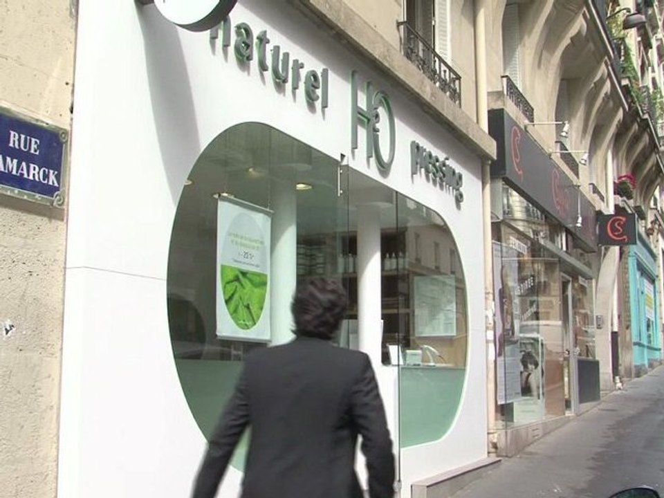 Naturel H2O Pressing - interviews de Bruno Benizri et David Bitton - Lauréats Paris Shop & Design 2012 - catégorie services aux particuliers