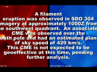 SOLAR ACTIVITY UPDATE: New Sunspots (Sep 11th, 2012).