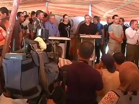 Actress Angelina Jolie visits Syrian refugees in Jordan.