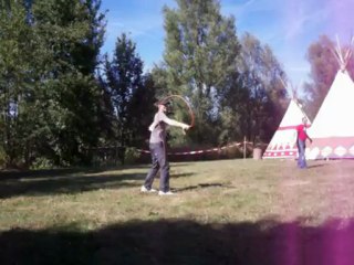 French Whipmeeting 2012: David and a 10ft indy bullwhip