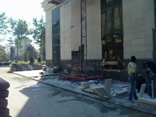 Barida oteli Mermer kemer çalışması.