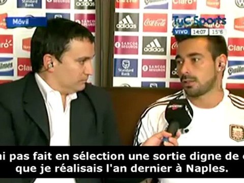 Ezequiel Lavezzi fait son autocritique !