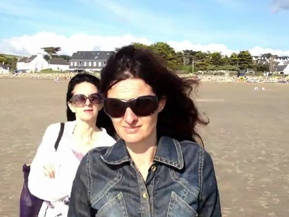 Bretagne plage marée monte