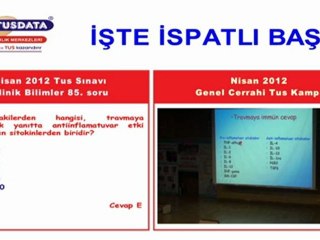 Nisan 2012 Tus Genel Cerrahi 85.soru