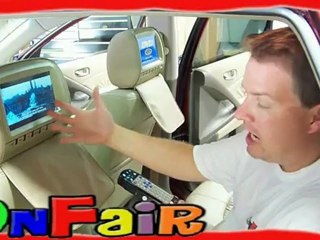 How To Install Car Headrest Monitors from OnFair Video 2 of 2