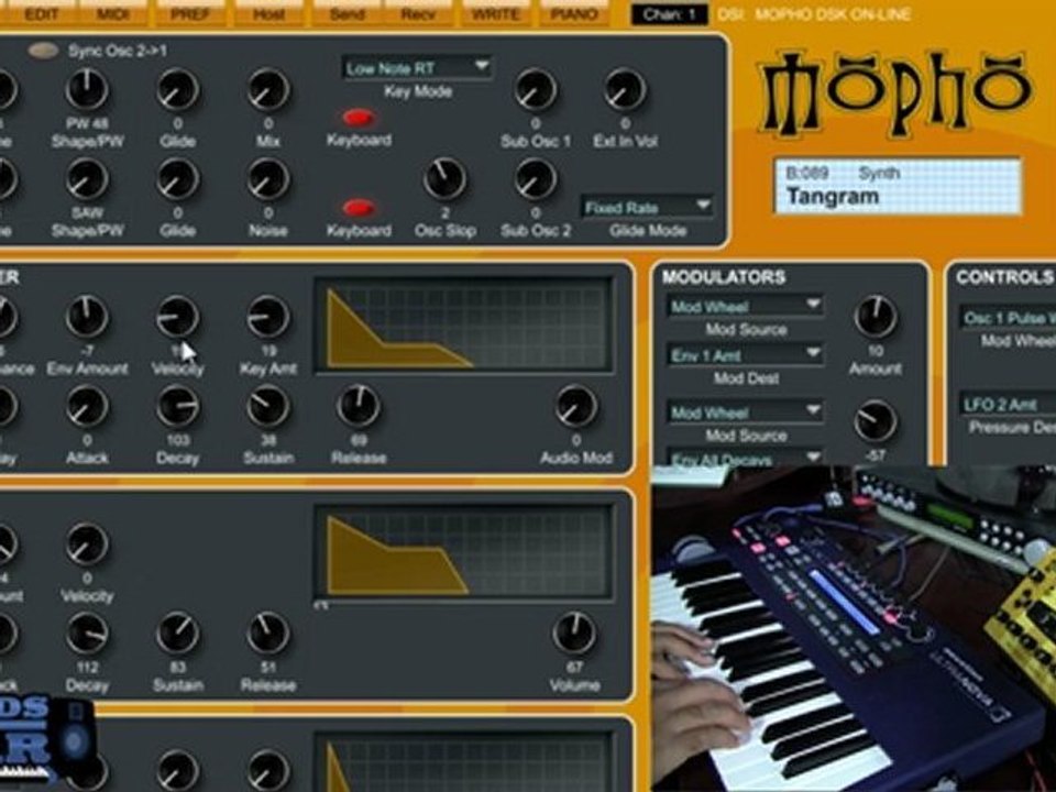 Dave Smith Mopho VST editor overview - SoundsAndGear