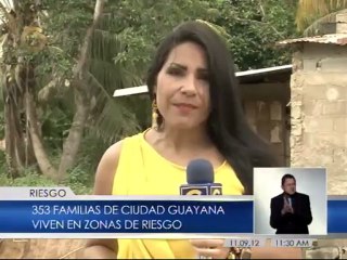 Familias de Ciudad Guayana denuncian vivir al borde de un precipicio