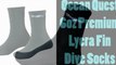 Ocean Quest 6oz Premium Lycra Fin Dive Socks Video Review