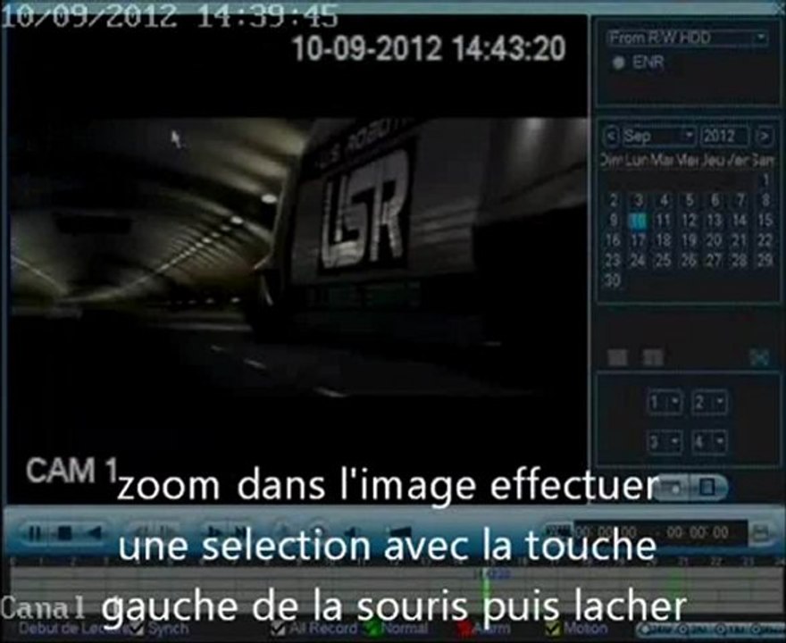 Parametrage complet enregistreur NEXTVISION type DVRXX04