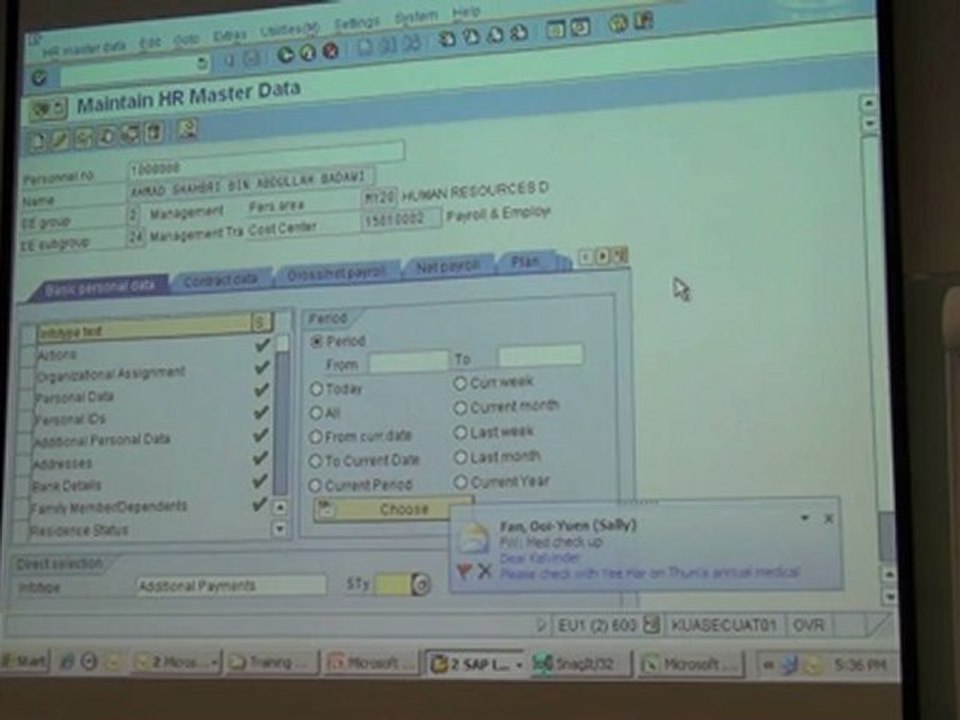 SAP HR Training Session 1 Part 7