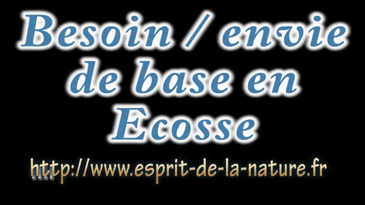 Envie, besoin, Ecosse, sortir de sa grotte