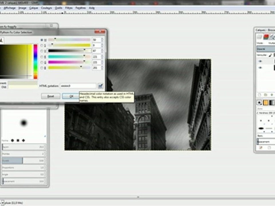 [Gimp]Tutoriel effets météo(Débutant)