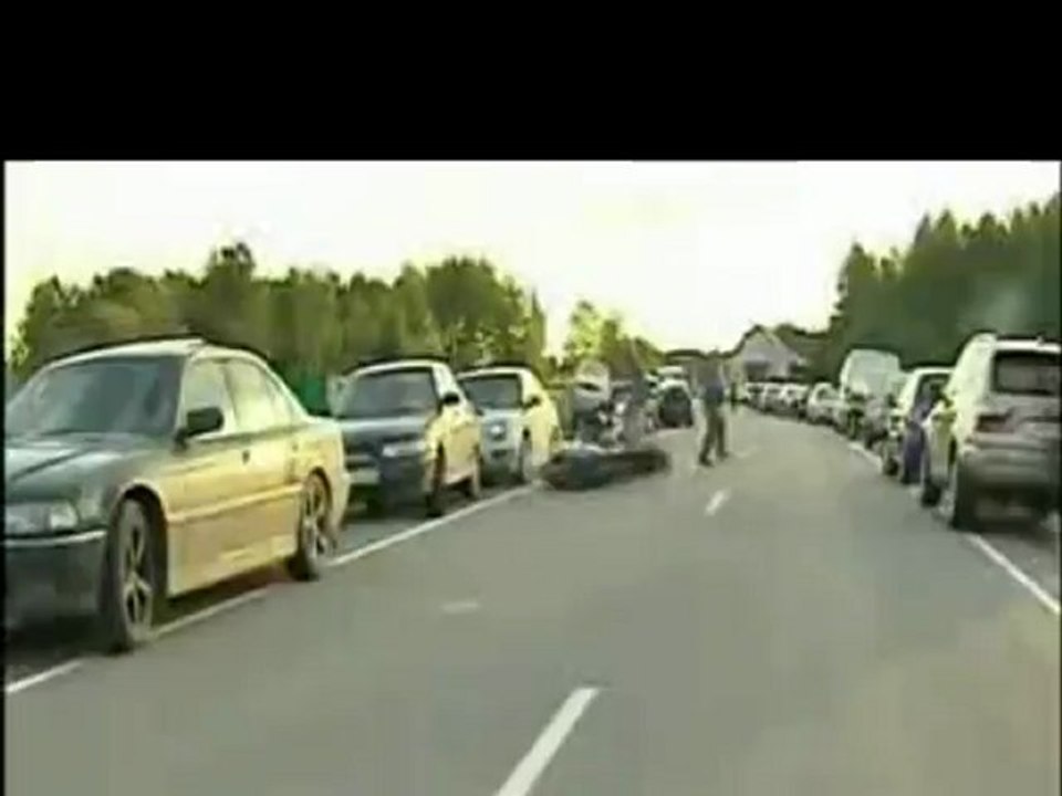 Toller wheelie Crash