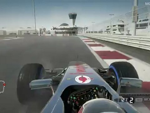F1 2012 PC Demo - Yas Marina Wet Onboard Lap