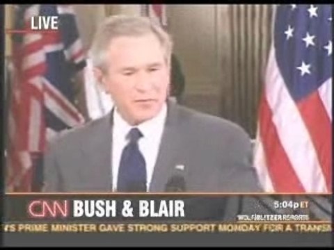 George Bush and his Dog (Tony Blair)