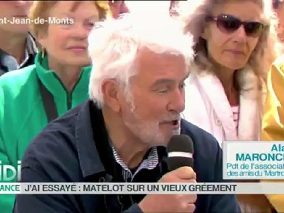 NOIRMOUTIER balade en vieux grément sur le Martroger III (Midi En France à saint-jean-de-monts)