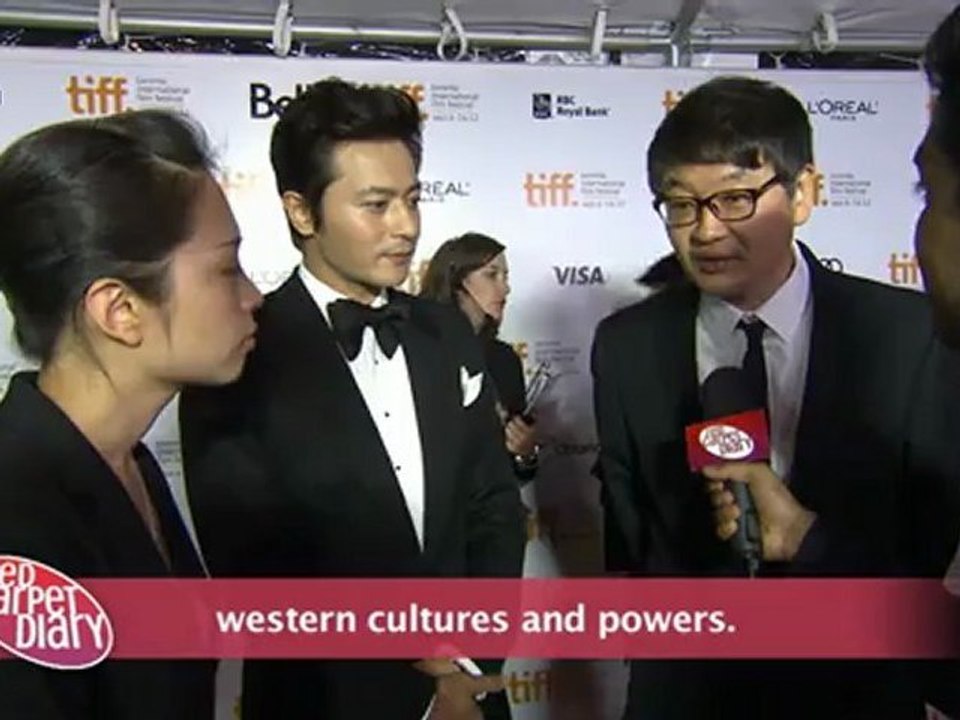 Ziyi Zhang and Jin-Ho Hur at TIFF 2012 for Dangerous Liaisons