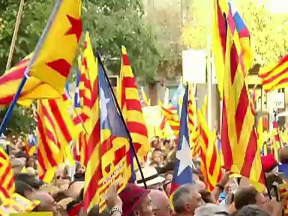 تظاهرة في برشلونة ضد الدولة المركزية