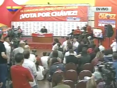 (Vídeo) Rueda de prensa del candidato Hugo Chávez - (2/8)