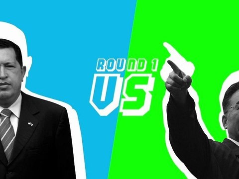 Pierre feuille ciseaux avec des chefs d'état