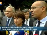 PS : Ayrault et Aubry adoubent Harlem Désir