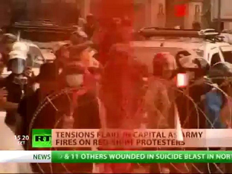 Thai security forces open fire on Red Shirts as protests turn chaotic in Bangkok